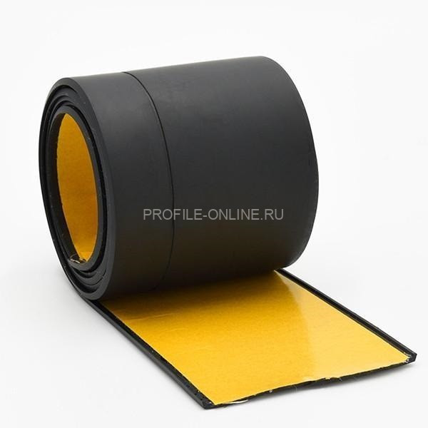 Гибкий плинтус для пола 50 мм ПГ65 черный без клея 3м