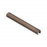 Алюминиевый П-образный профиль вставка 10х8.2 мм NEEXY PV104-11-BB коричневый блестящий 2.7м