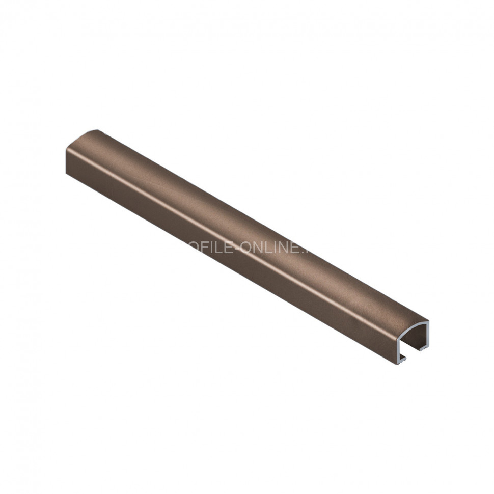 Алюминиевый П-образный профиль вставка 10х8.2 мм NEEXY PV104-11-BB коричневый блестящий 2.7м
