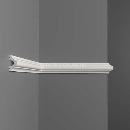 Декоративный молдинг гладкий Decomaster D001 Дюропрофиль 26х13х2000 мм белый под покраску