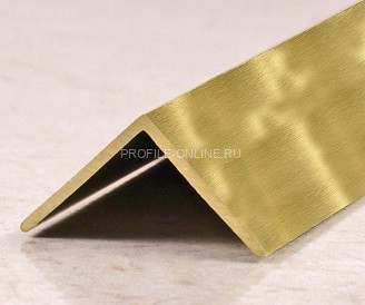 Латунный уголок равнополочный 15х15 PА 15 OS шлифованный 3м