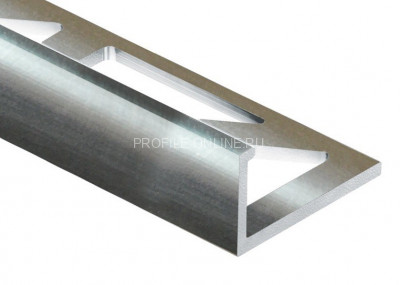 Алюминиевый профиль L-образный 10 мм PV02-01 полированный 2,7 м