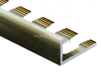 Алюминиевый профиль L-образный гибкий 10 мм PV05-17 титан блестящий 2,7 м
