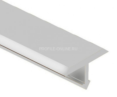 Алюминиевый Т-образный профиль 15 мм PV35-02 серебро матовое 2,7 м