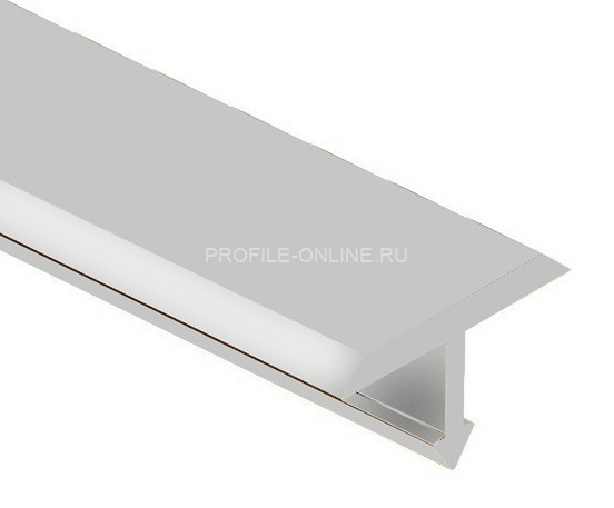 Алюминиевый Т-образный профиль 15 мм PV35-02 серебро матовое 2,7 м