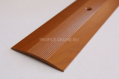 Одноуровневый порог алюминиевый с рифлением 39 мм А5 КД Вишня 2,7 м (упаковка 10 штук)