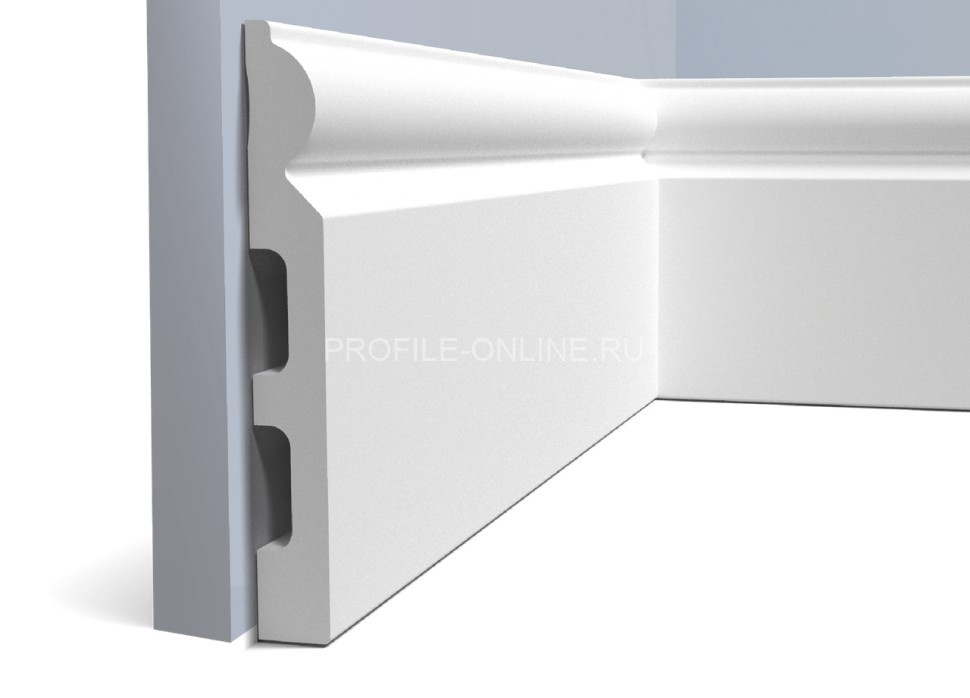 Напольный плинтус 18х140 мм HiWood B140 белый 200 см