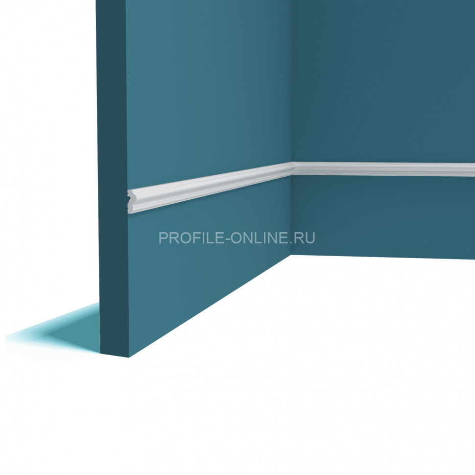 Декоративный молдинг 20 мм Перфект Плюс P144 белый из ударопрочного полимера 200 см