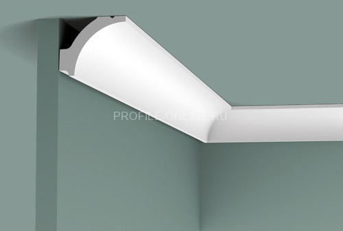 Потолочный плинтус Orac Decor Purotouch C260 белого цвета из полиуретана 41х48 мм 200 см