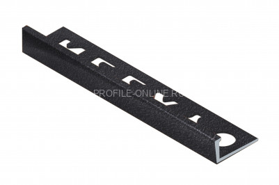 L-образный профиль алюминиевый 10 мм NEEXY PV02-42 SBL муар черный 2.7 м