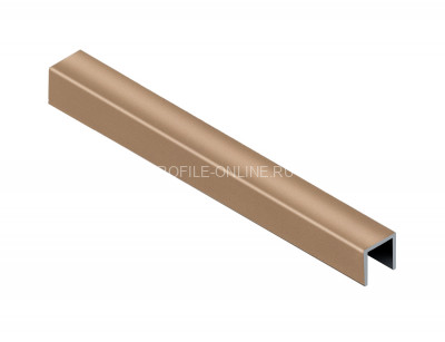П-образный профиль алюминиевый 10х10 мм NEEXY PV83-07 BBR бронза блестящая 2.7 м