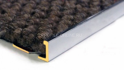 Латунный L-профиль 10 мм ЛПО-Г10 хром полированный 2,7 м