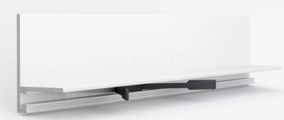 Алюминиевый микроплинтус скрытого монтажа 16х26 мм Laconistiq micro-L белый 245 см