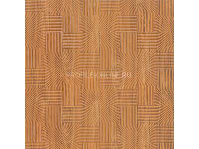 Отделочная стеновая декоративная панель с геометрическим узором HiWood Maximum DM625 BR72 композит 600мм х 4мм х 3м