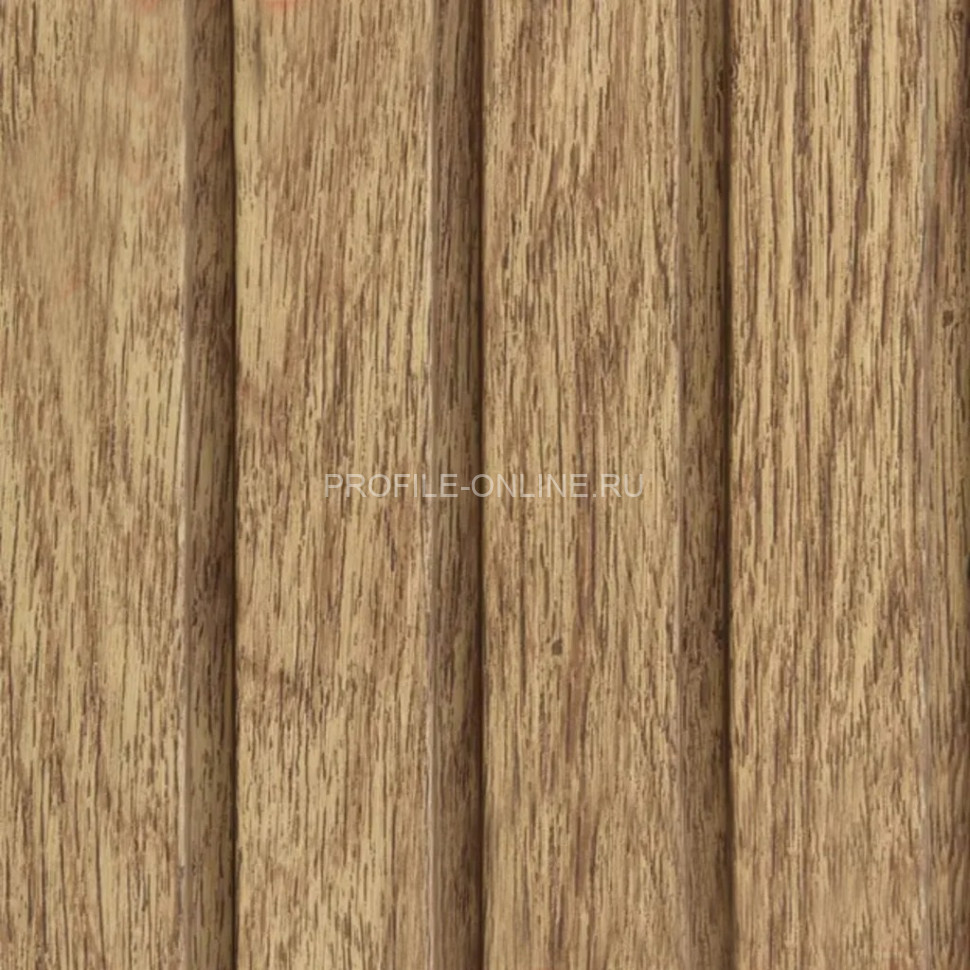 Окантовочная планка для фасадных сайдинг панелей 19х40 мм VOX FRONTO J-TRIM SVP-15 Дуб медовый 3.05 м