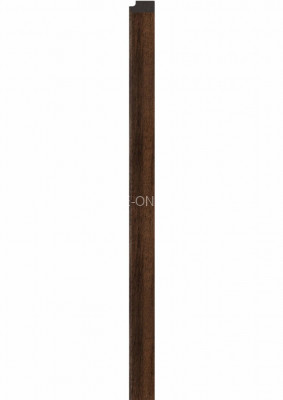 Правая планка-рейка для стеновой реечной панели VOX LINERIO M-LINE шоколад 2650х26х12 мм