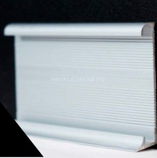 Плинтус для ковролина алюминиевый 60 мм ПТ-9 черный 3 м