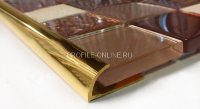 Профиль С-образный 12 мм Cezar PVL18 L латунь полированная 2,7 м