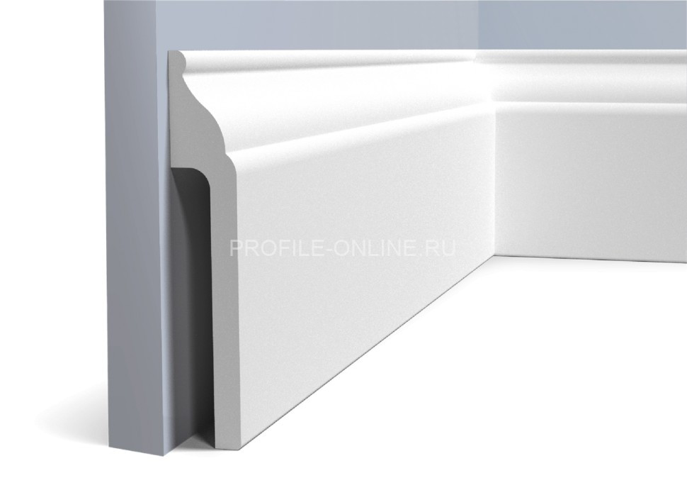 Напольный плинтус 26х149 мм HiWood B150 белый 200 см