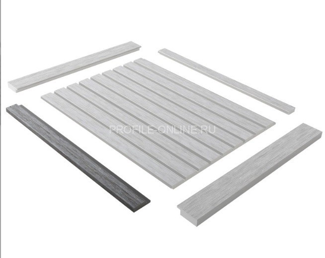 Финишный молдинг для стеновых панелей 12х42 мм Hiwood LF124A GN68 под дерево 270 см