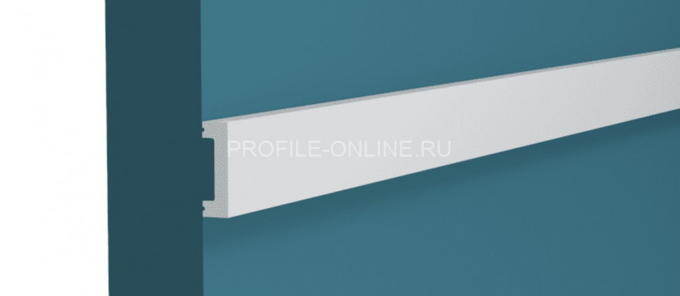 Декоративный молдинг 25 мм Перфект Плюс P155 белый из ударопрочного полимера 200 см