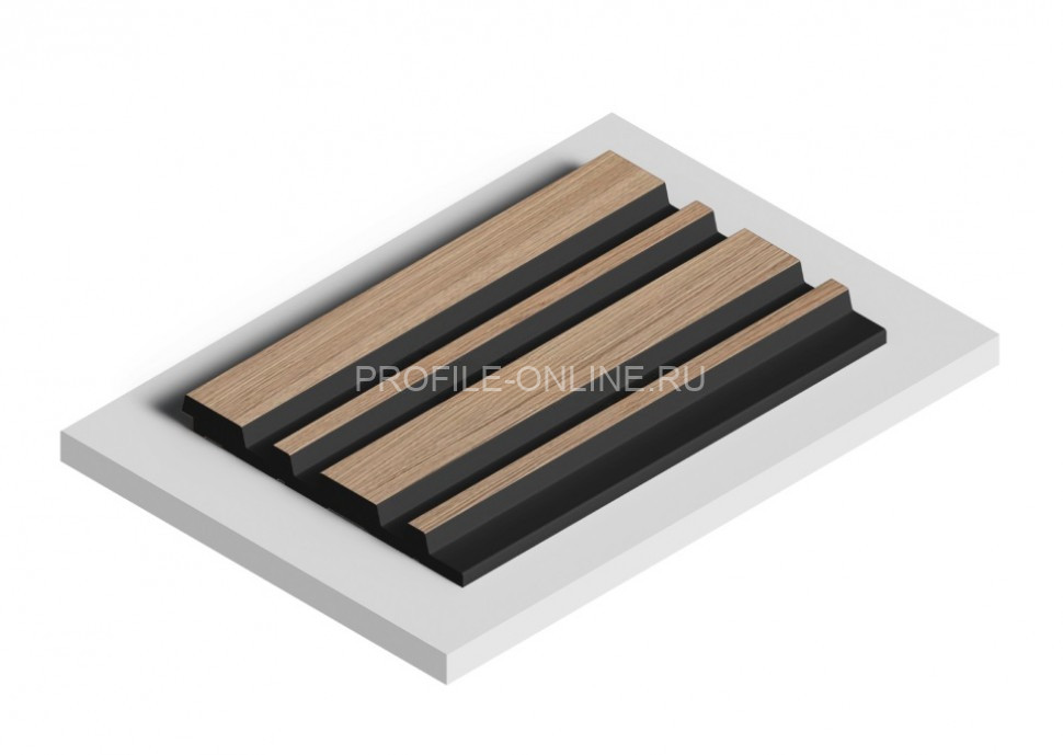 Стеновая панель 3D HiWood LV122 BR417K под дерево из фитополимера 12х120 мм 2,7 м