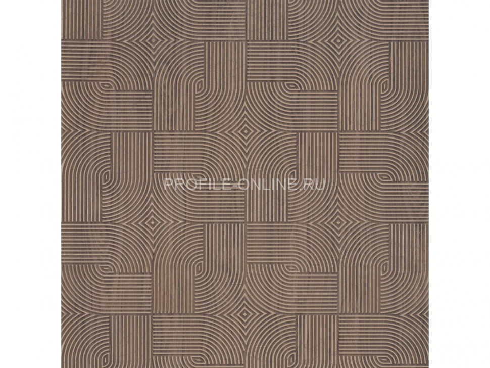 Отделочная стеновая декоративная панель с геометрическим узором HiWood Maximum DM625 BR73 композит 600мм х 4мм х 3м