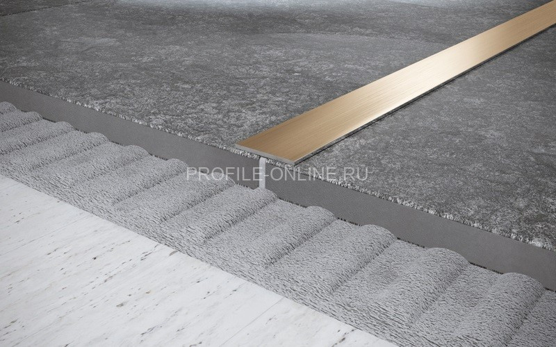 Нержавеющая полоса стальная 90 мм FB 90 GS золото сатинированное 300 см