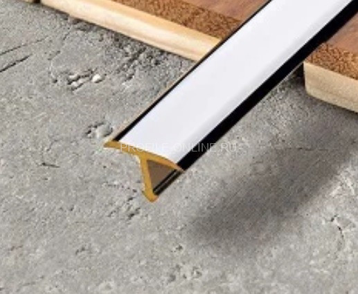 Латунный Т-профиль полукруглый 10мм Cezar PVL33 LC хром 2,7м