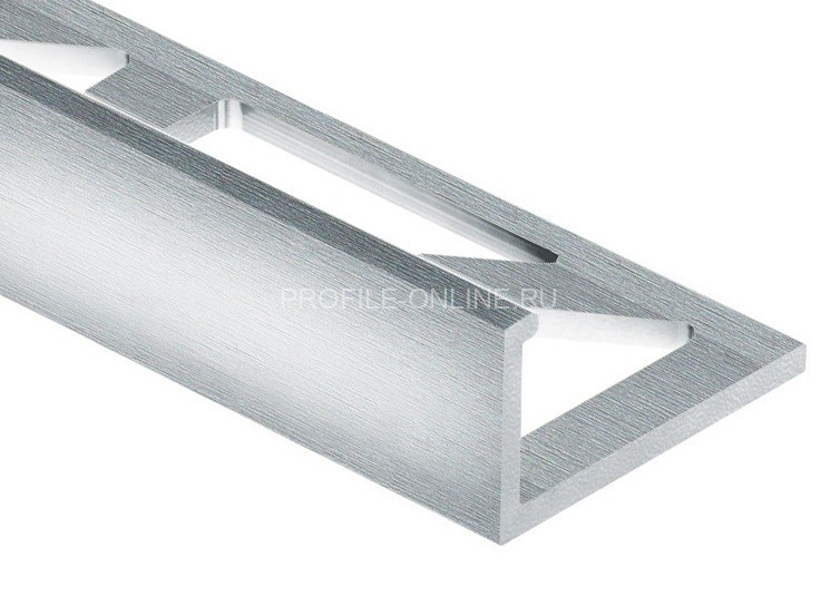 Алюминиевый профиль L-образный 10 мм PV02-03 серебро блестящее 2,7 м
