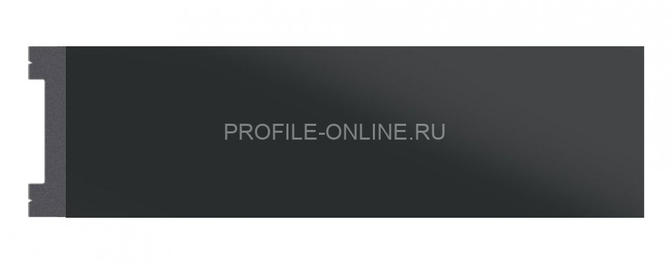 Напольный плинтус DECOMASTER D157-112G ДМ (66x13x2900) Антрацит, ударопрочный полимер