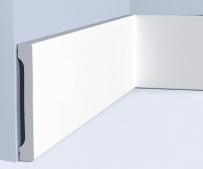 Напольный плинтус 20х150 мм HiWood B150V1 белый 200 см