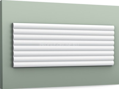 Стеновая декоративная панель 3D Orac Decor W110-2600 белая из полиуретана 16х250х2600 мм