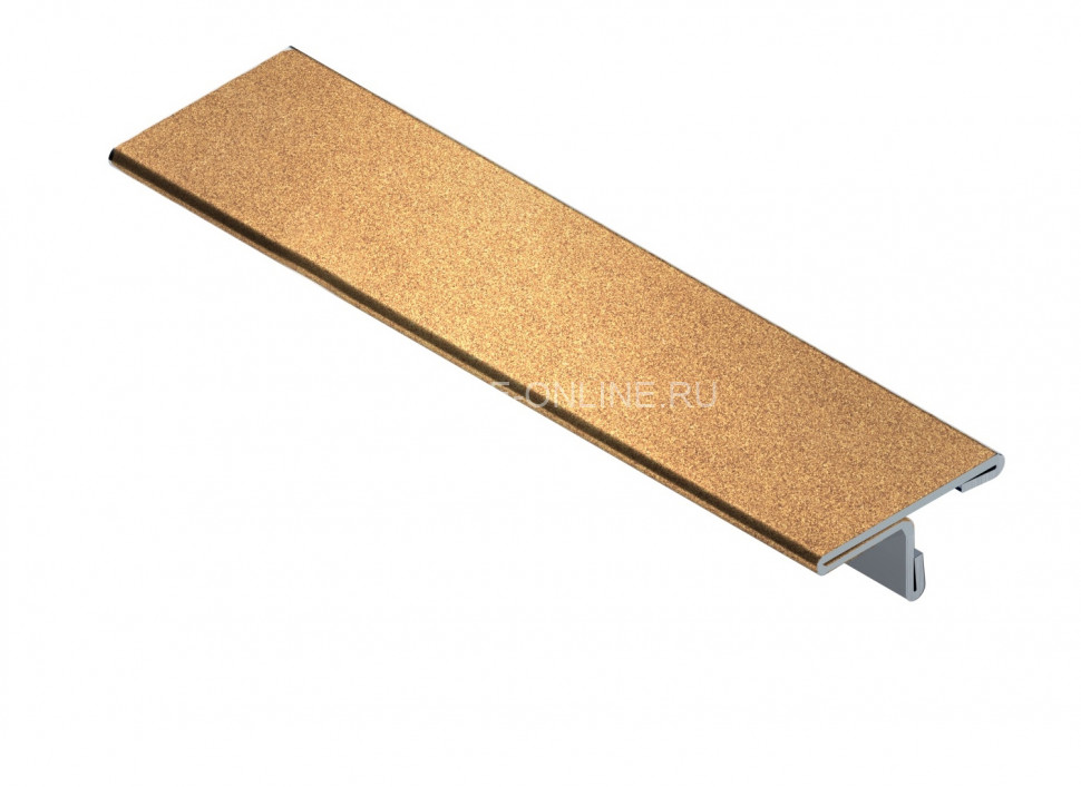 Т-образный профиль из нержавеющей стали 14 мм NEEXY PVS90-16 SMG песок матовый 2.7 м