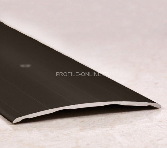 Одноуровневый порог алюминиевый 60 мм ПО-60 бронза глянец 2,7 м