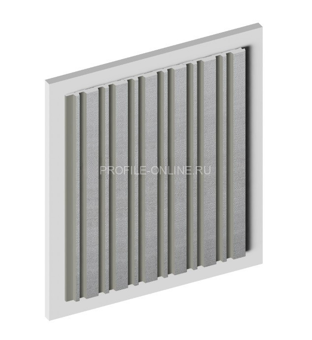 Стеновая панель 3D HiWood LV122 S339S серая из фитополимера 12х120 мм 2,7 м