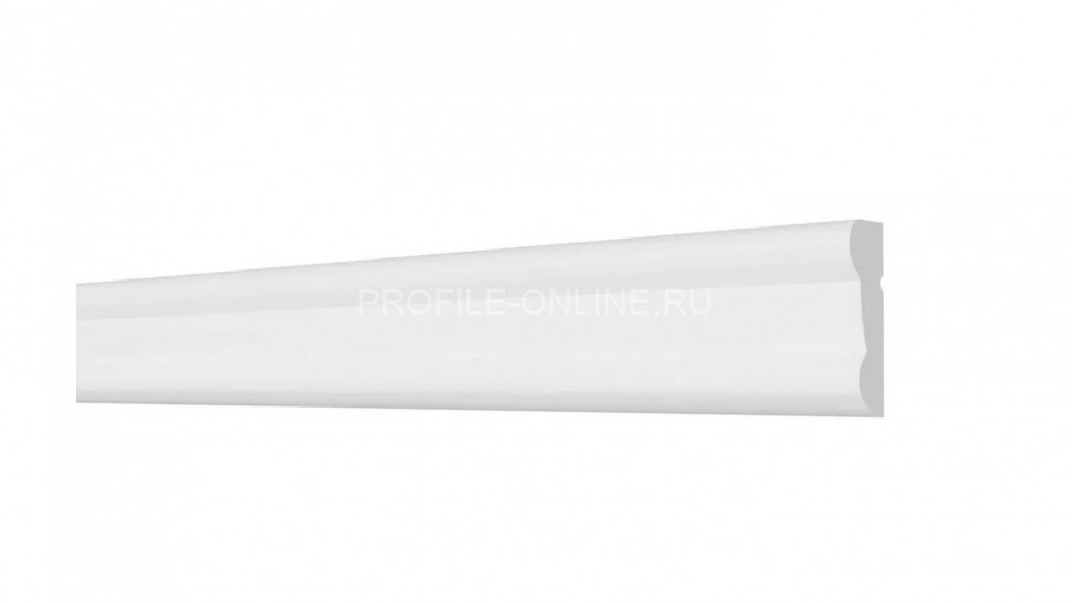 Декоративный молдинг 19х9 мм Decor-Dizayn DD25 полистирол белый, под покраску 2 м