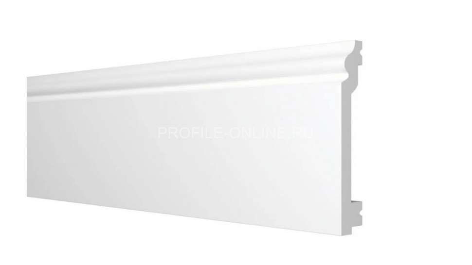 Напольный плинтус 100х16 мм Decor-Dizayn DD701 полистирол белый, под покраску 2 м