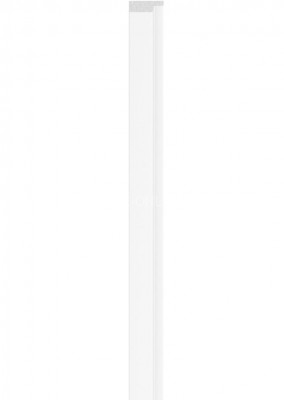 Правая планка-рейка для стеновой реечной панели VOX LINERIO M-LINE белая 2650х26х12 мм
