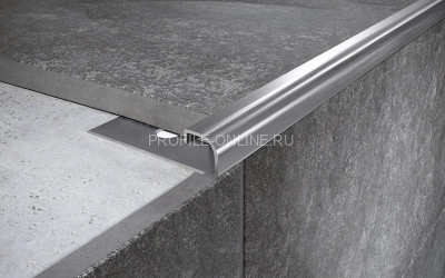 Нержавеющий С-профиль стальной 10 мм FRF 10 S сатинированная сталь 270 см