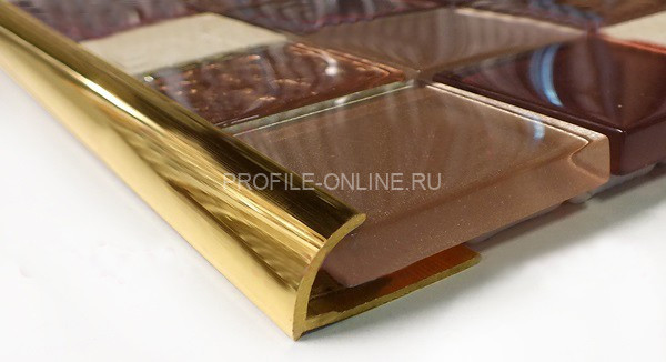 Профиль С-образный гибкий 12 мм Cezar PVL21 L латунь полированная 2,5м