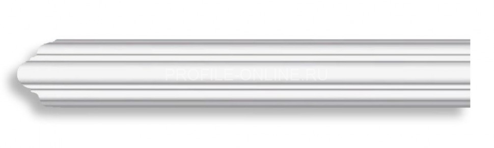 Молдинг гладкий DECOMASTER DP-333 (44x44x2400) из полиуретана, белый под покраску