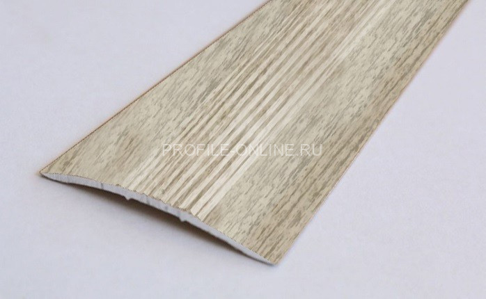 Одноуровневый порог алюминиевый с рифлением 39 мм А5 КД Дуб венеция 2,7 м (упаковка 10 штук)