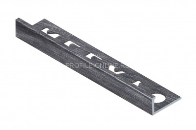 L-образный профиль алюминиевый 10 мм NEEXY PV02-45 BBS-D серебро блестящее браш 2.7 м