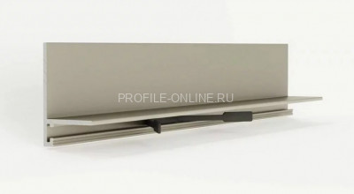 Алюминиевый микроплинтус скрытого монтажа 16х26 мм Laconistiq micro-L светлый шампань 245 см