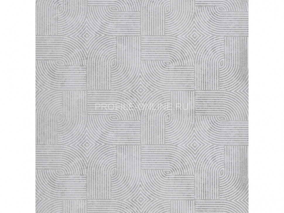 Отделочная стеновая декоративная панель с геометрическим узором HiWood Maximum DM625 GR36 композит 600мм х 4мм х 3м