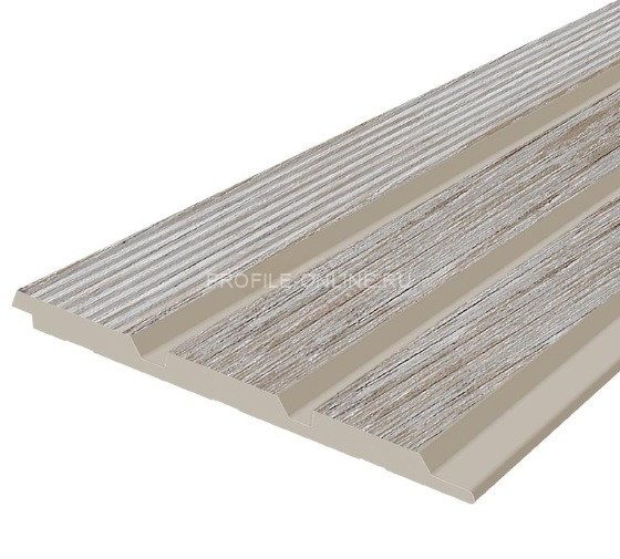 Отделочная стеновая декоративная панель с 3D эффектом Hiwood LV124L GN68 под дерево 120х12 мм из фитополимера 2,7 м