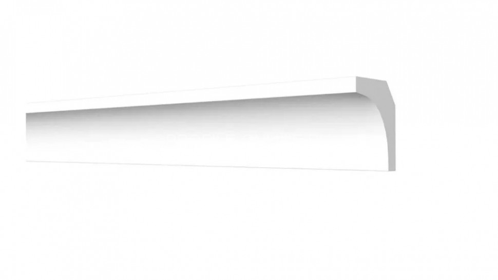 Декоративный плинтус для потолка 19х19 мм Decor-Dizayn DD26 полистирол белый, под покраску 2 м