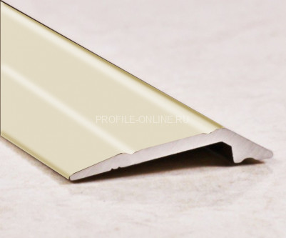 Алюминиевый порог разноуровневый с насечками 28 мм ПО-28х6 бронза матовая 2,7 м