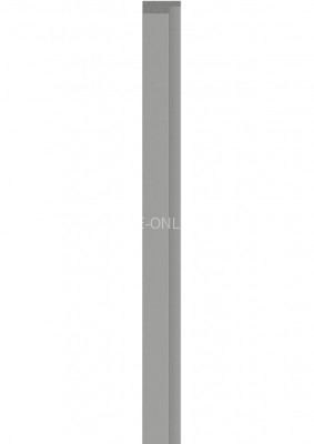Левая планка-рейка для стеновой реечной панели VOX LINERIO M-LINE серая 2650х42х12 мм